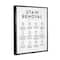 Stupell Industries Laundry Stain Removal Guide Helpful Symbols Chart Framed Floater Canvas Wall Art